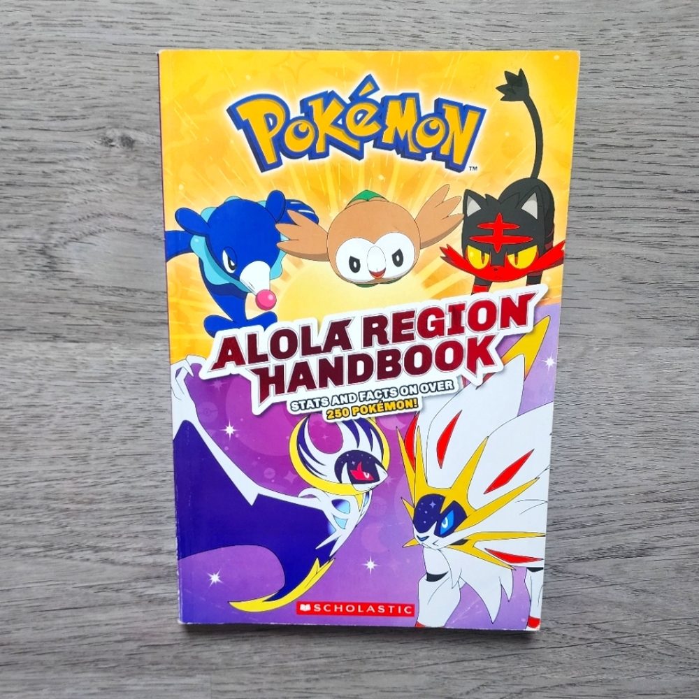 Pokémon Alola Region Handbook Stats & Facts Children's Paperback Book 2017